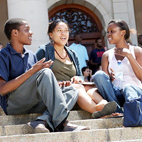 Students talking