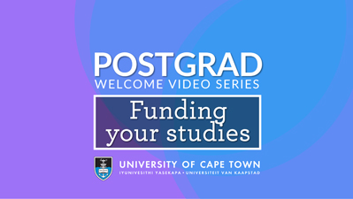 Postgraduate Funding Office at UCT: helping you navigate funding opportunities