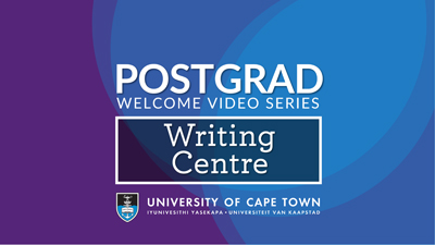 How the Writing Centre at UCT can assist you